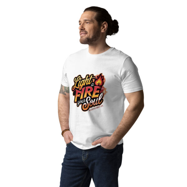 Light Fire in Your Soul Unisex organic cotton t-shirt - Image 4