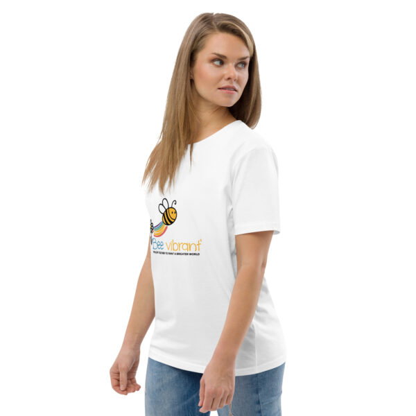 Bee Vibrant Unisex organic cotton t-shirt - Image 123