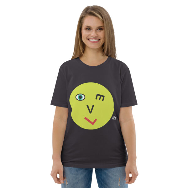 Love Smiley Face Unisex organic cotton t-shirt - Image 39
