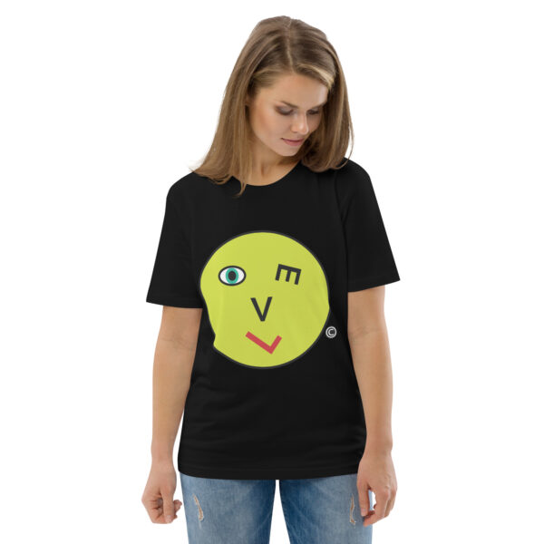 Love Smiley Face Unisex organic cotton t-shirt - Image 8
