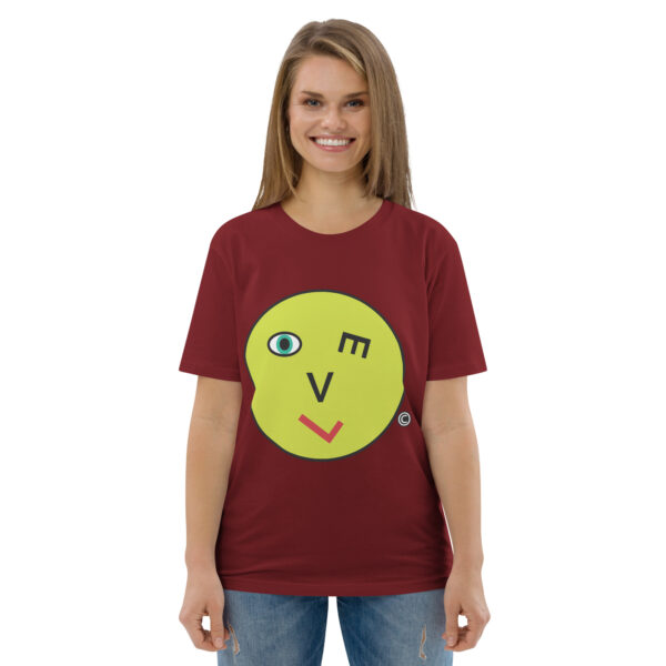 Love Smiley Face Unisex organic cotton t-shirt - Image 31