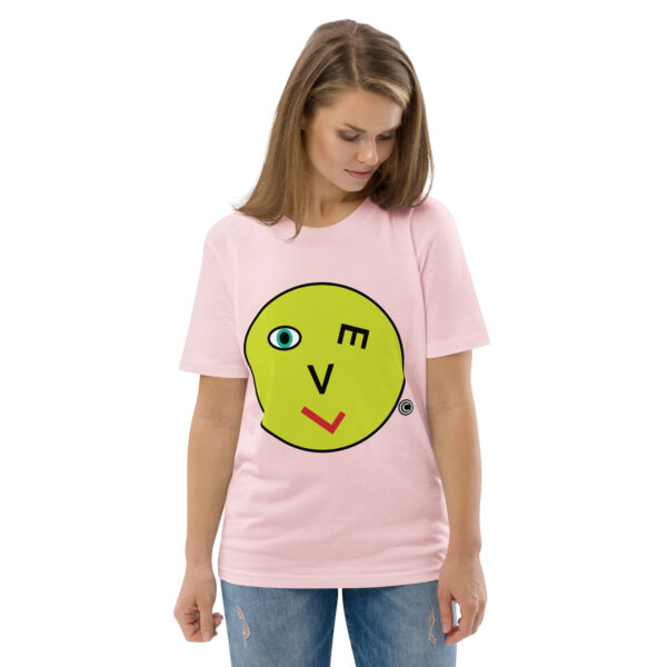Love Smiley Face Unisex organic cotton t-shirt - Image 104