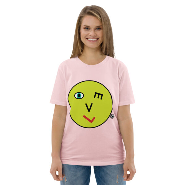 Love Smiley Face Unisex organic cotton t-shirt - Image 103