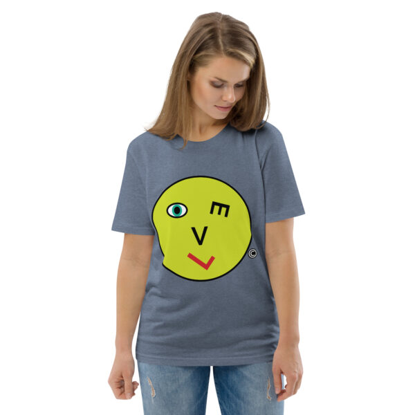 Love Smiley Face Unisex organic cotton t-shirt - Image 72