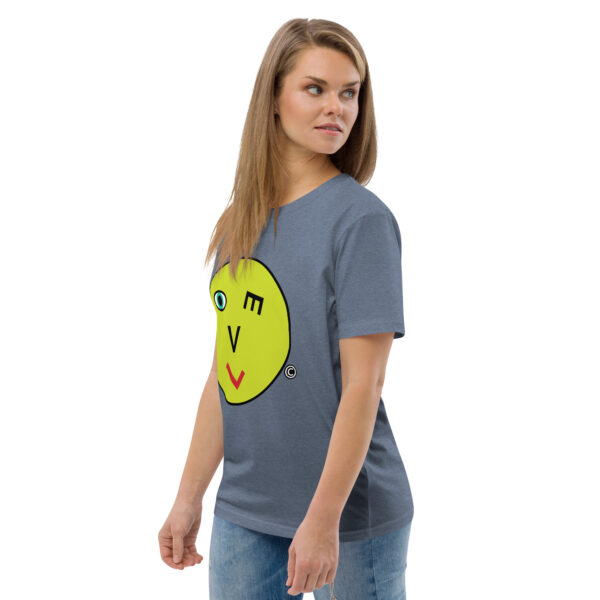 Love Smiley Face Unisex organic cotton t-shirt - Image 75