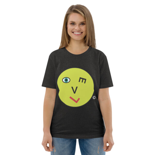 Love Smiley Face Unisex organic cotton t-shirt - Image 23