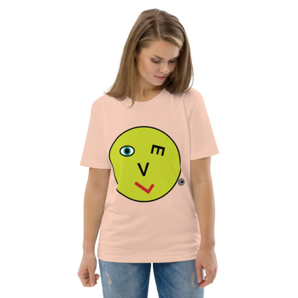 Love Smiley Face Unisex organic cotton t-shirt - Image 96