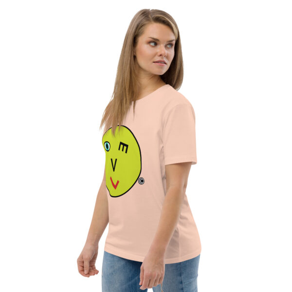 Love Smiley Face Unisex organic cotton t-shirt - Image 99