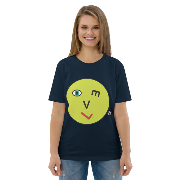 Love Smiley Face Unisex organic cotton t-shirt - Image 15