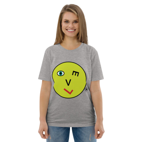 Love Smiley Face Unisex organic cotton t-shirt - Image 79