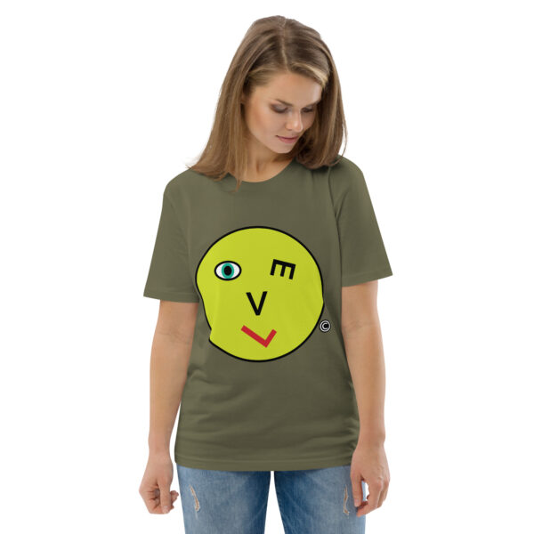 Love Smiley Face Unisex organic cotton t-shirt - Image 64