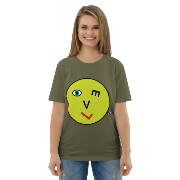 Love Smiley Face Unisex organic cotton t-shirt - Image 63