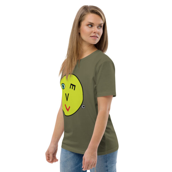 Love Smiley Face Unisex organic cotton t-shirt - Image 67