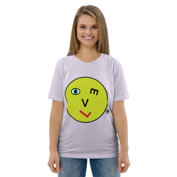 Love Smiley Face Unisex organic cotton t-shirt - Image 111