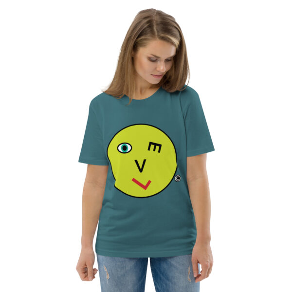 Love Smiley Face Unisex organic cotton t-shirt - Image 56