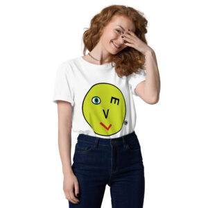 Love Smiley Face Unisex organic cotton t-shirt