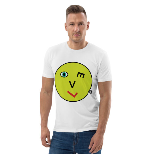 Love Smiley Face Unisex organic cotton t-shirt - Image 6