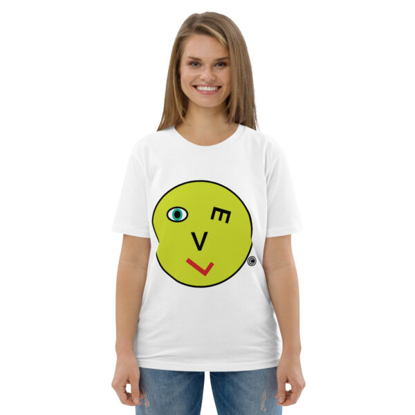 Love Smiley Face Unisex organic cotton t-shirt - Image 119