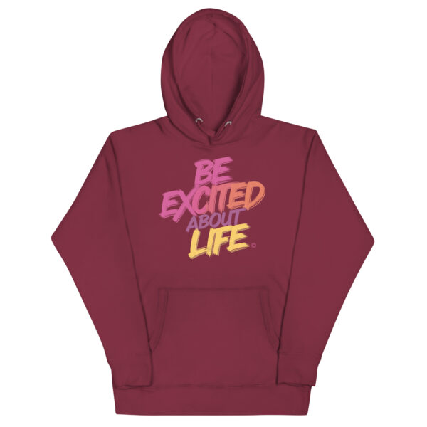 Be Excited About Life Unisex Premium Hoodie - Image 12