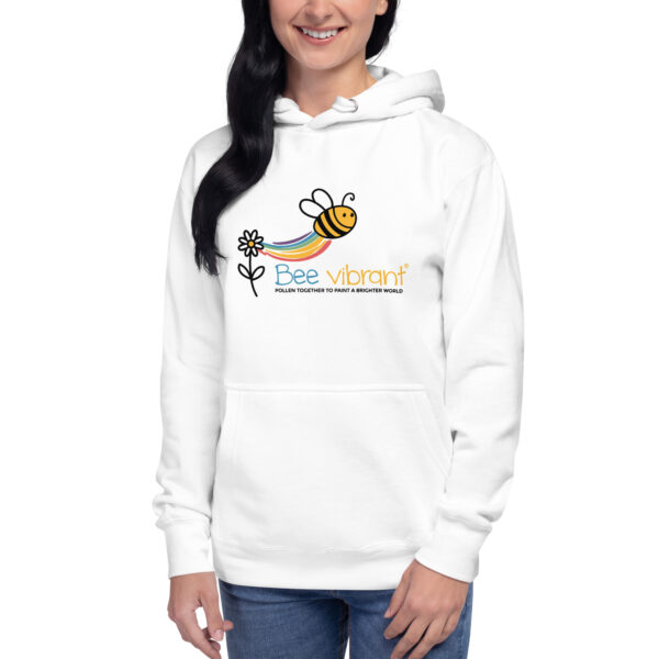 Bee Vibrant Unisex Premium Hoodie - Image 2