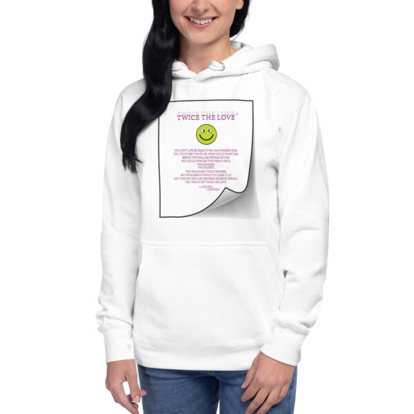 Twice the Love Unisex Premium Hoodie - Image 2
