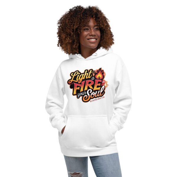 Light Fire in Your Soul Unisex Premium Hoodie - Image 4