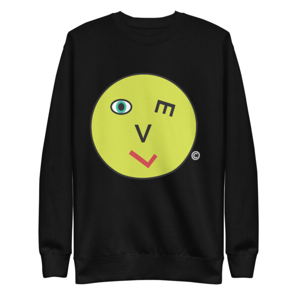 Love Smiley Face Unisex Premium Sweatshirt - Image 7