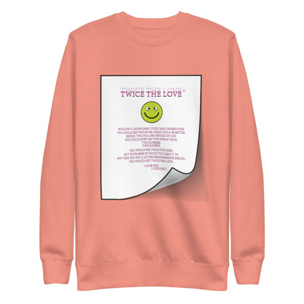 Twice the Love Unisex Premium Sweatshirt - Image 20