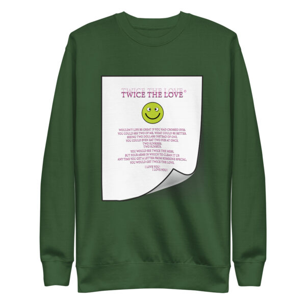 Twice the Love Unisex Premium Sweatshirt - Image 16