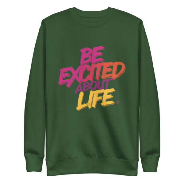 Be Excited About Life Unisex Premium Sweatshirt - Image 16