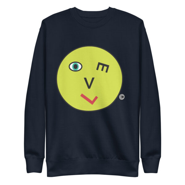 Love Smiley Face Unisex Premium Sweatshirt - Image 9