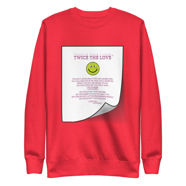 Twice the Love Unisex Premium Sweatshirt - Image 18