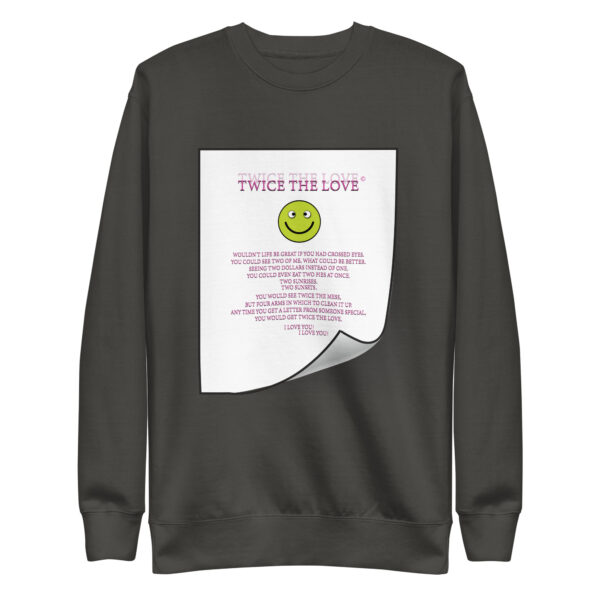 Twice the Love Unisex Premium Sweatshirt - Image 14