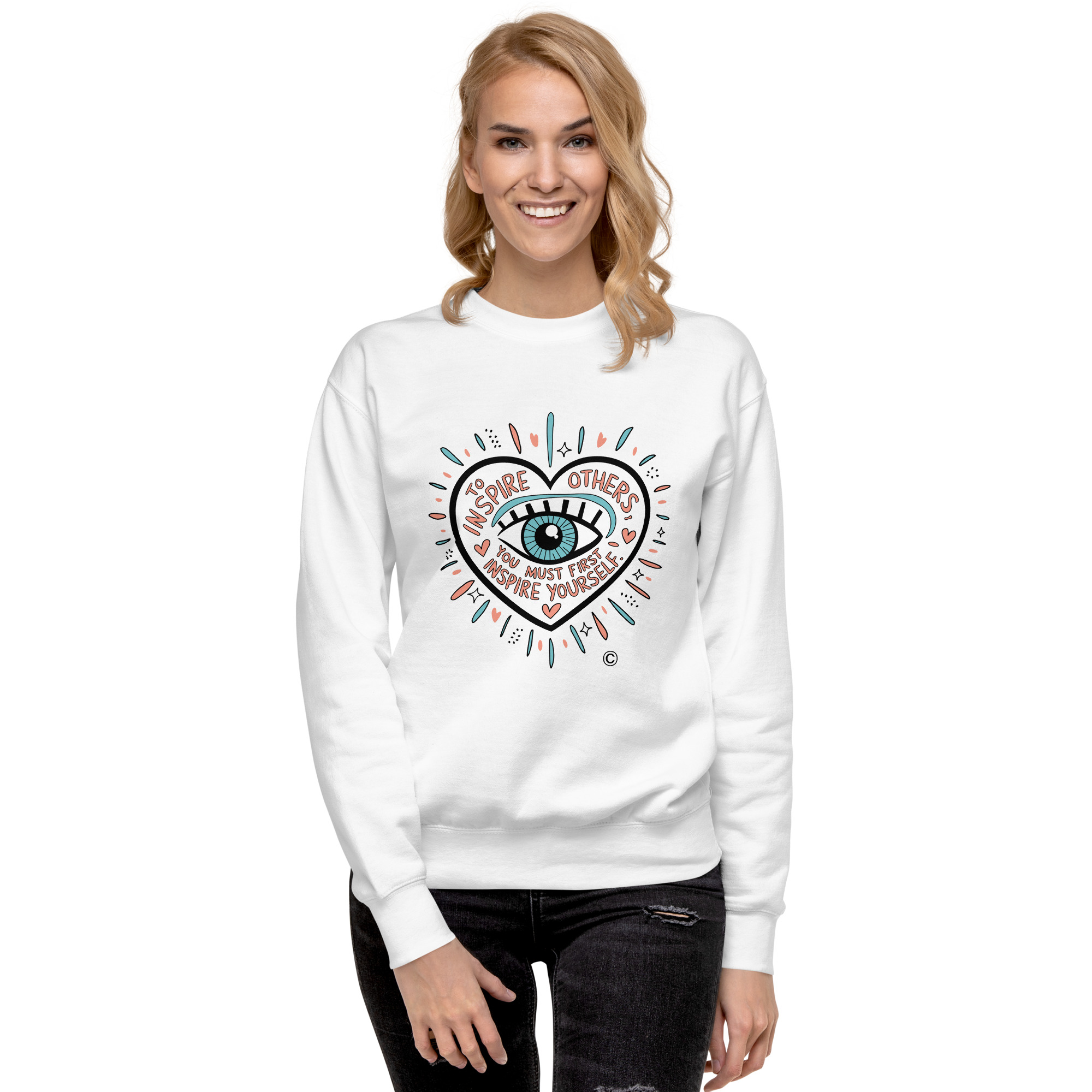 Inspire Yourself Unisex Premium Sweatshirt - Image 4