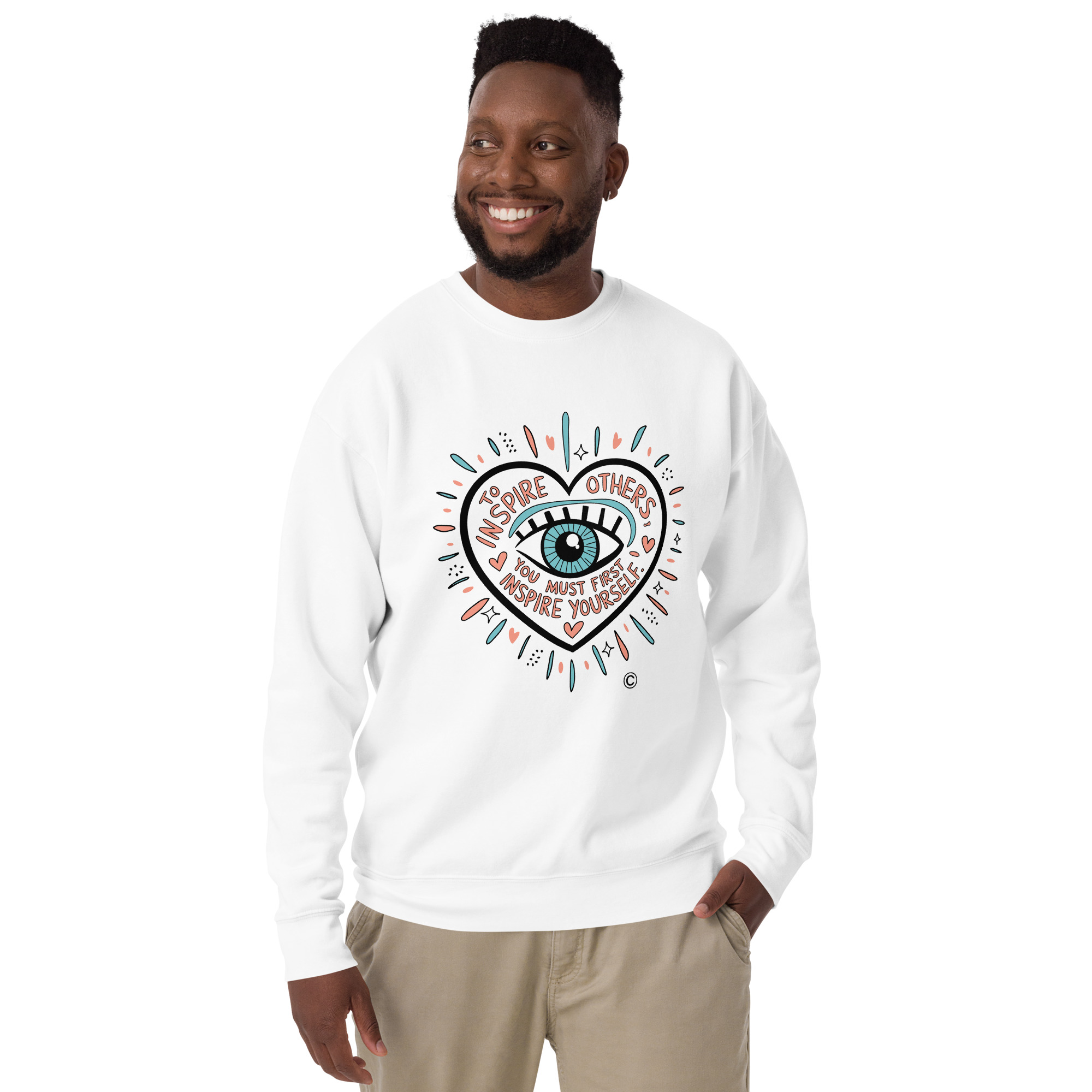 Inspire Yourself Unisex Premium Sweatshirt - Image 3