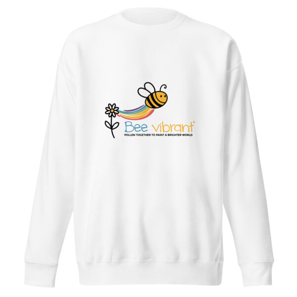 Bee Vibrant Unisex Premium Sweatshirt - Image 2