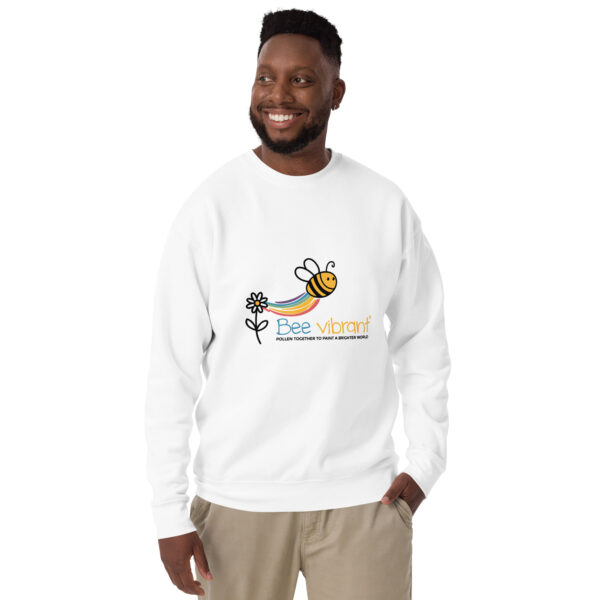 Bee Vibrant Unisex Premium Sweatshirt - Image 4