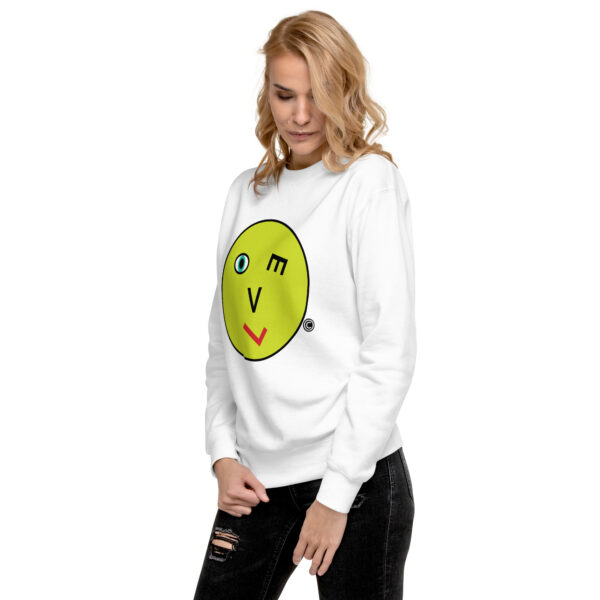 Love Smiley Face Unisex Premium Sweatshirt - Image 6