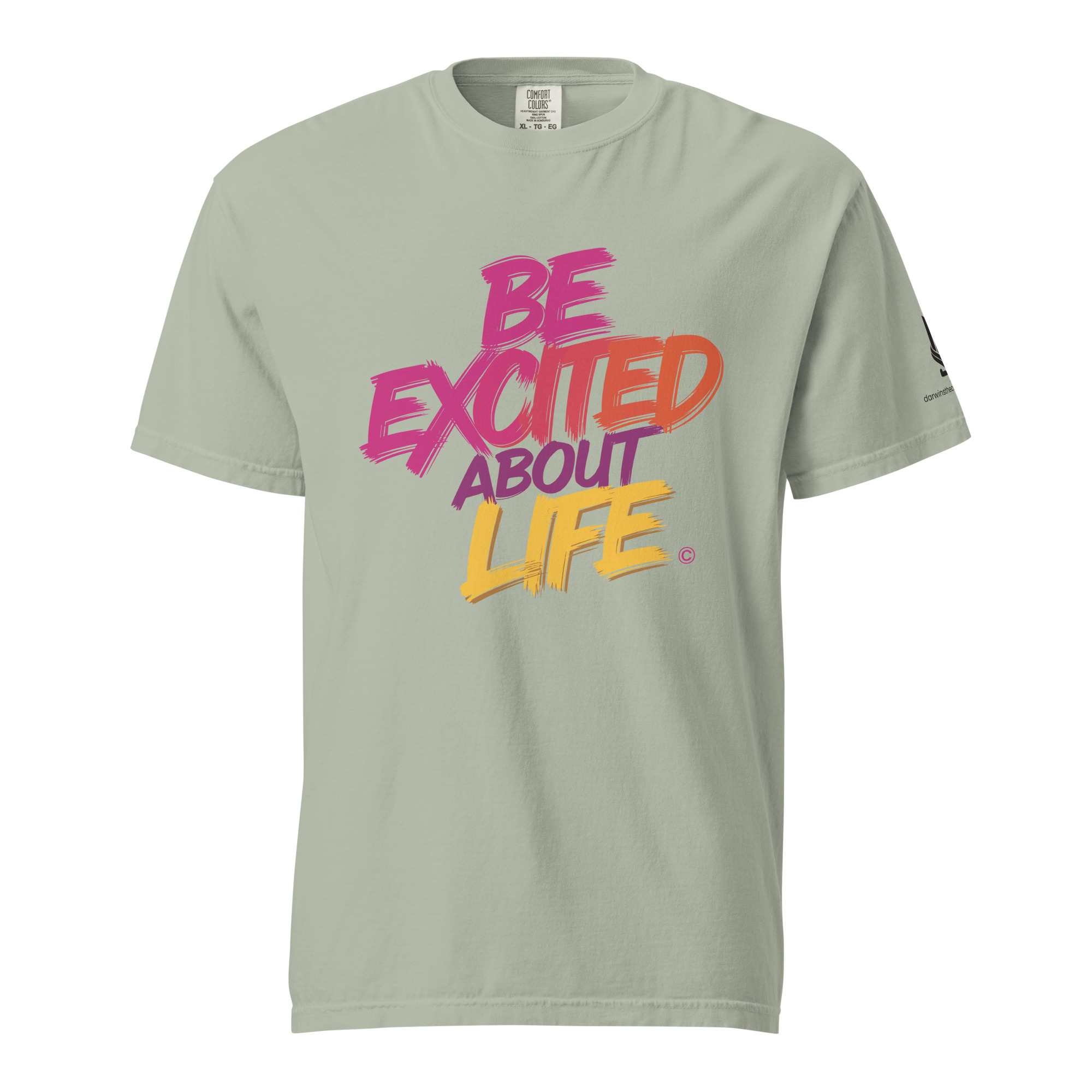 EXCITED ABOUT LIFE • Unisex Vintage Washed Tee - Image 11