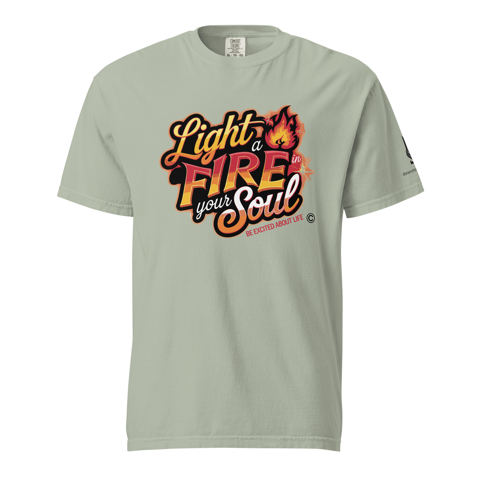 LIGHT A FIRE • Unisex Vintage Washed Tee - Image 11
