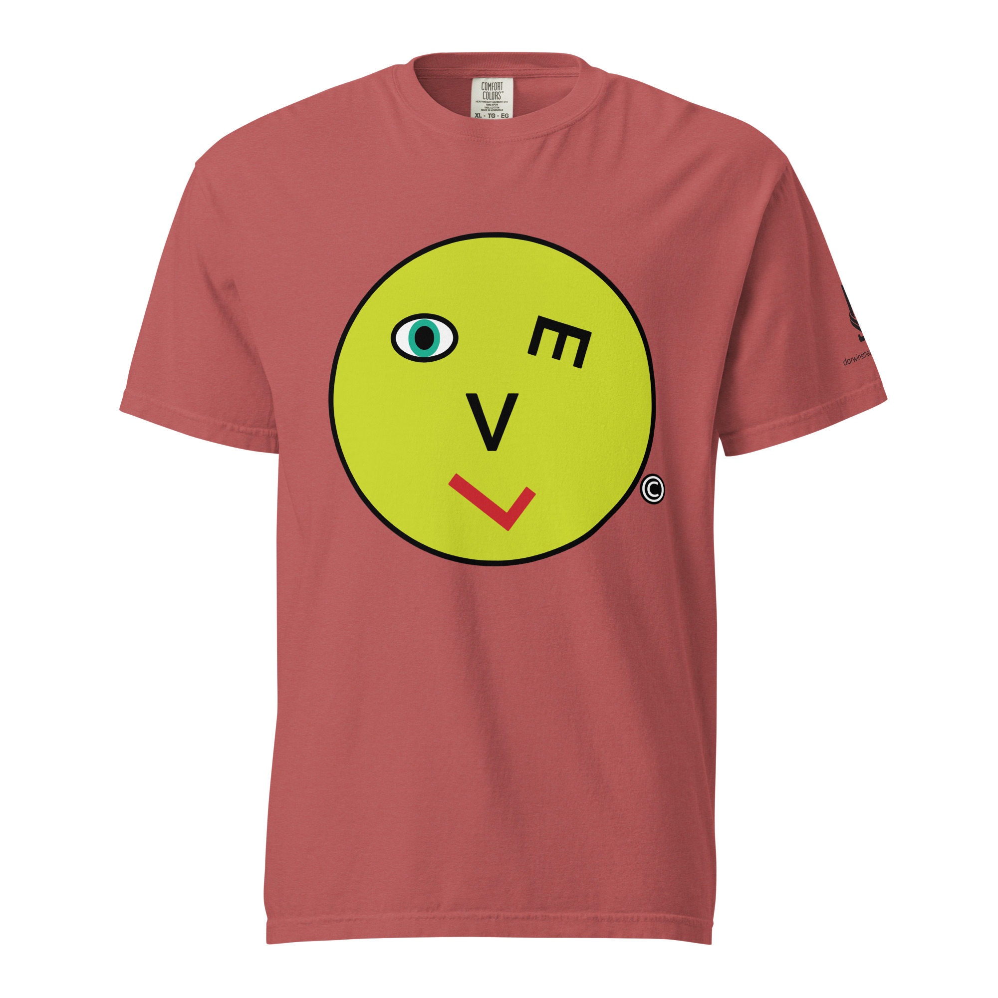 LOVE • Unisex Vintage Washed Tee - Image 2
