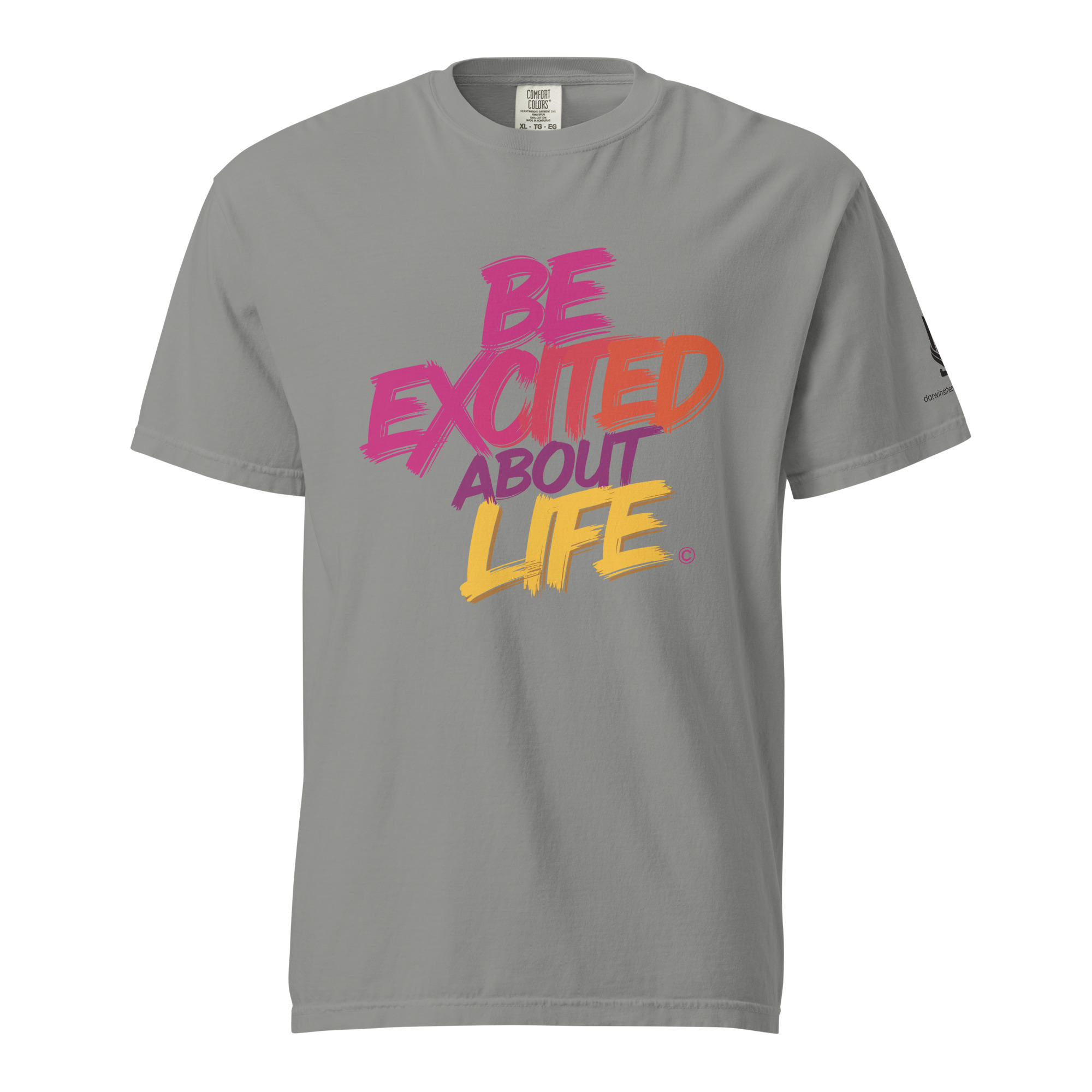 EXCITED ABOUT LIFE • Unisex Vintage Washed Tee - Image 5
