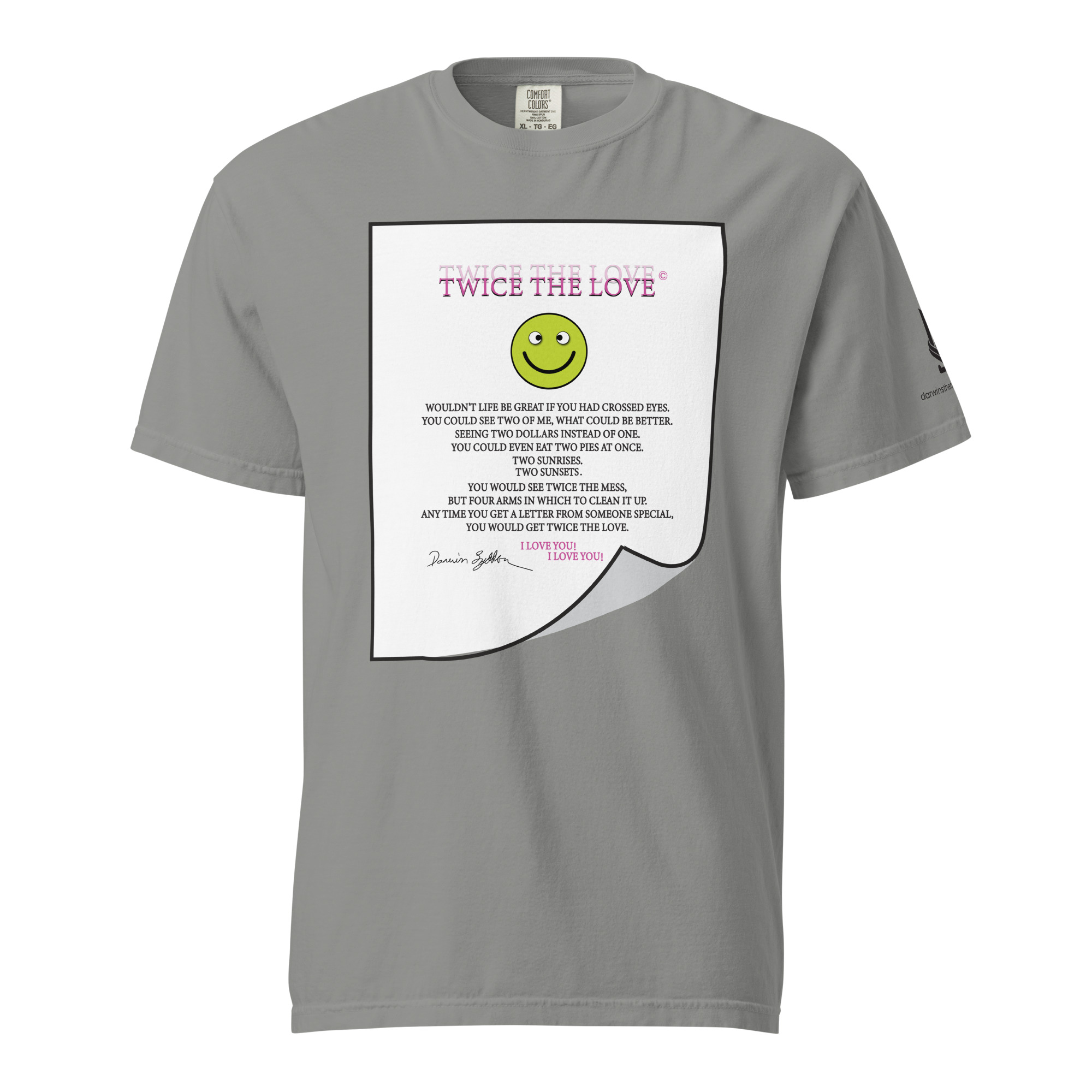 DOUBLE VISION • Unisex Vintage Washed Tee - Image 5