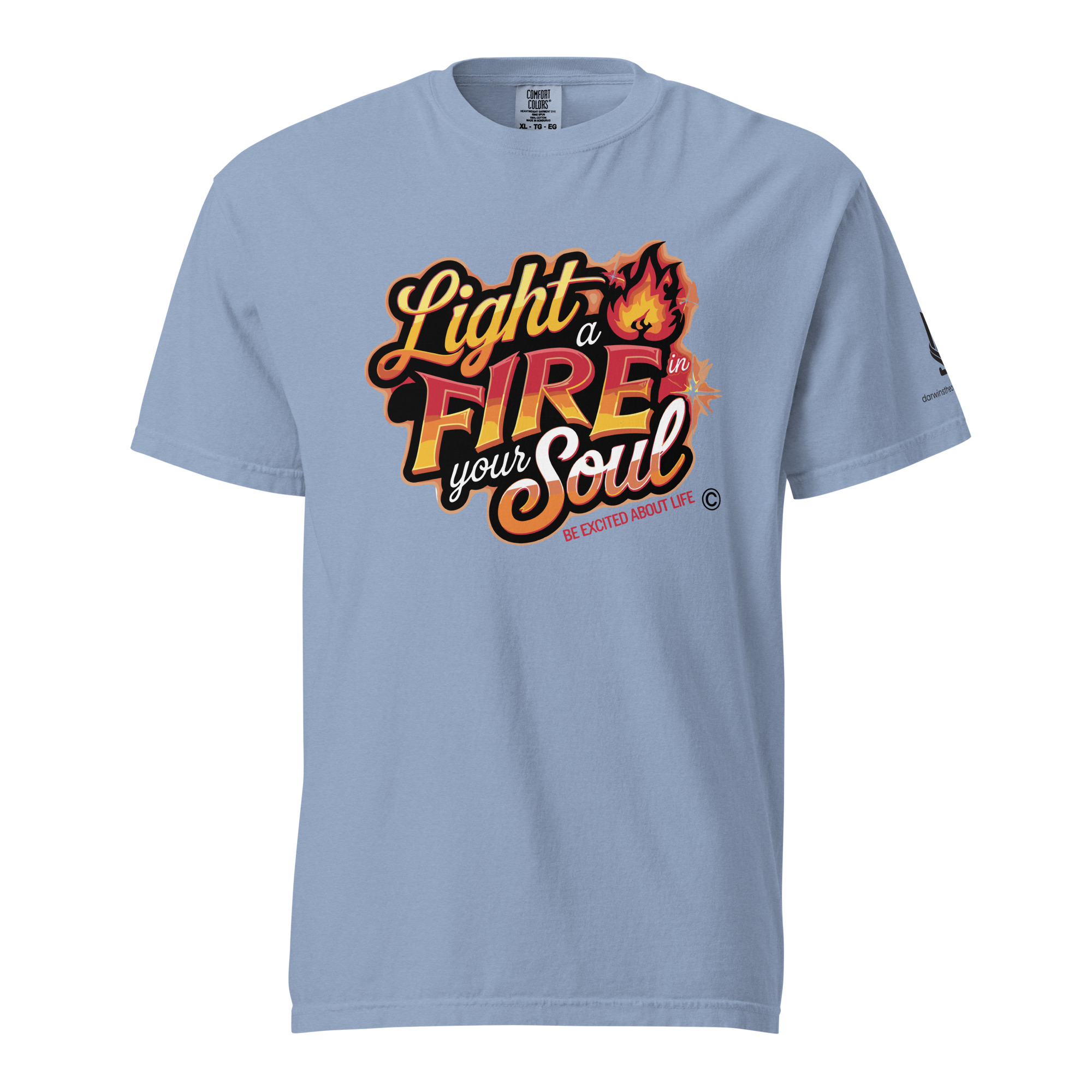 LIGHT A FIRE • Unisex Vintage Washed Tee - Image 8