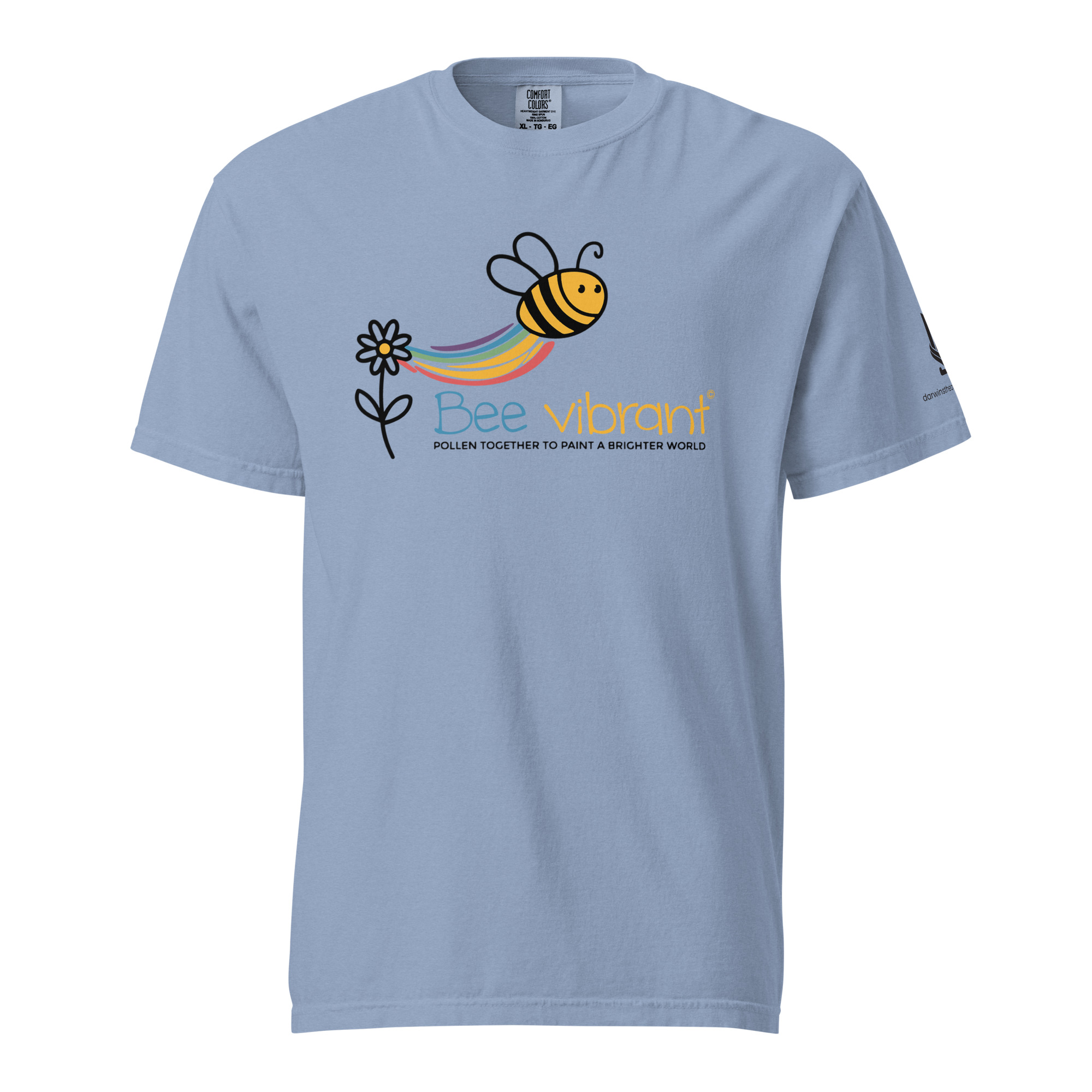 BEE VIBRANT • Unisex Vintage Washed Tee - Image 5