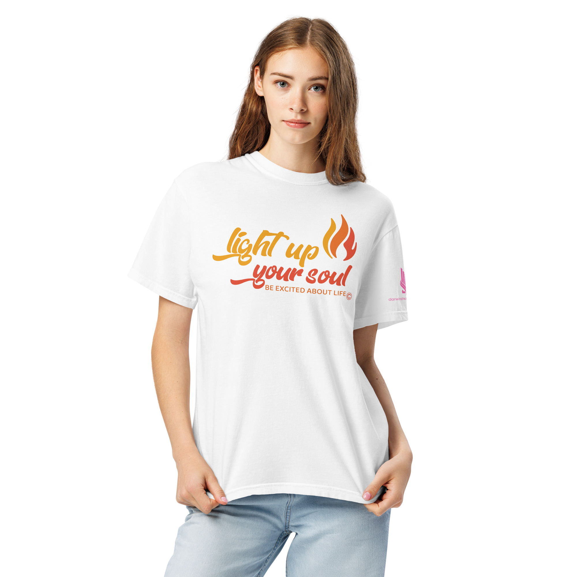 LIGHT UP YOUR SOUL • Unisex Vintage Washed Tee - Image 22