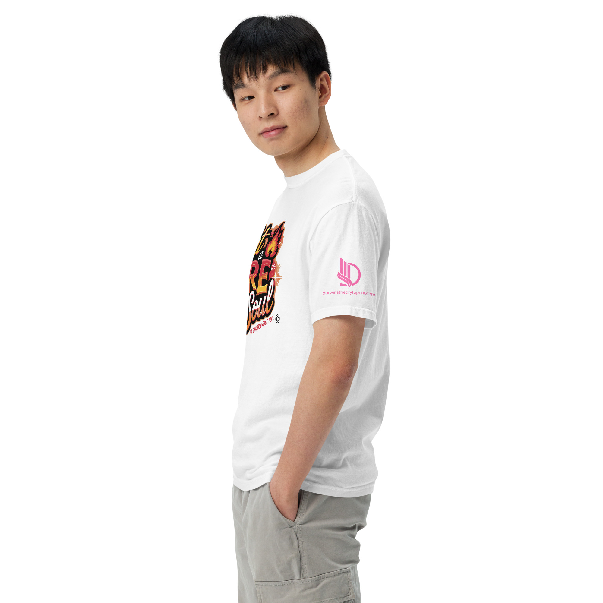 LIGHT A FIRE • Unisex Vintage Washed Tee - Image 26