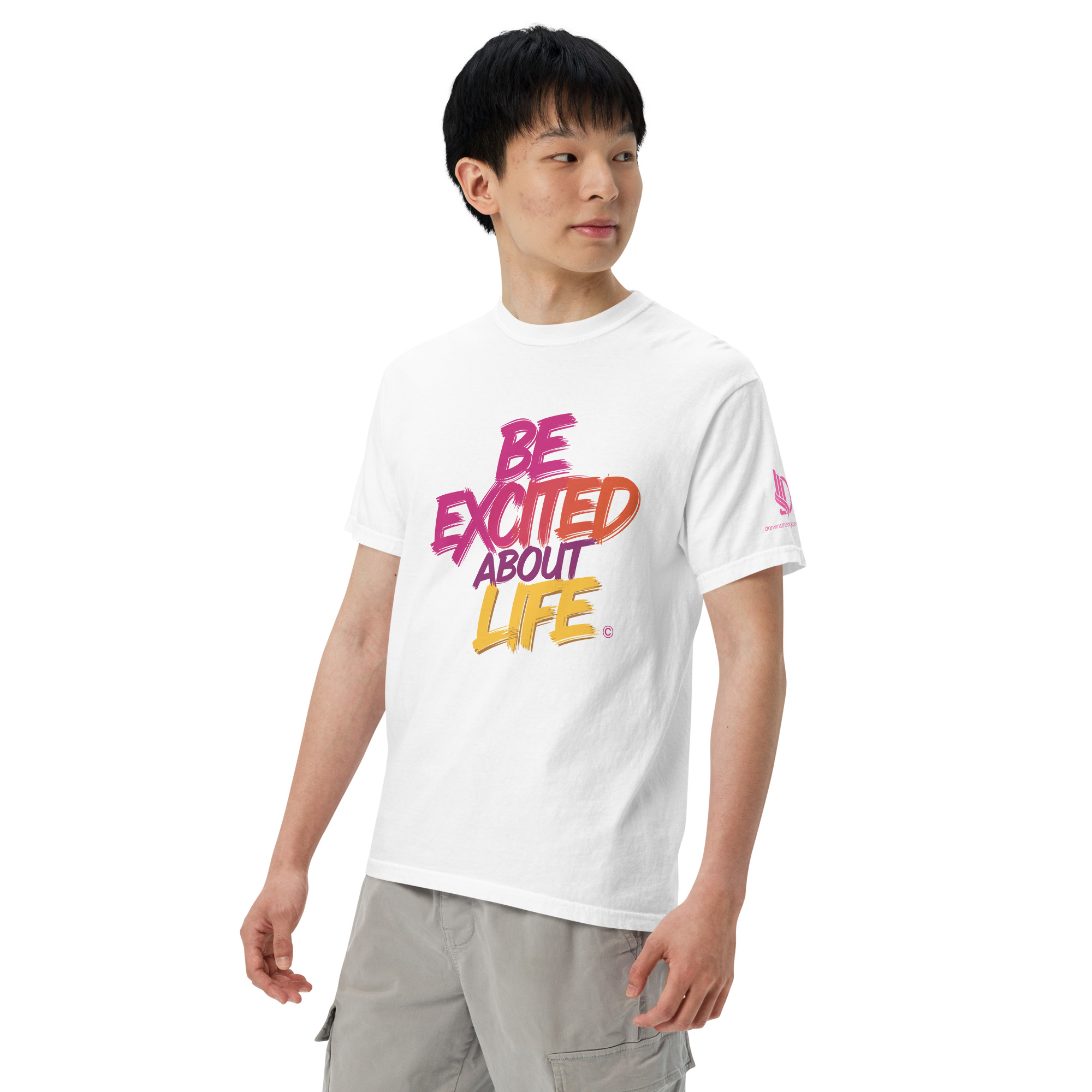 EXCITED ABOUT LIFE • Unisex Vintage Washed Tee - Image 25