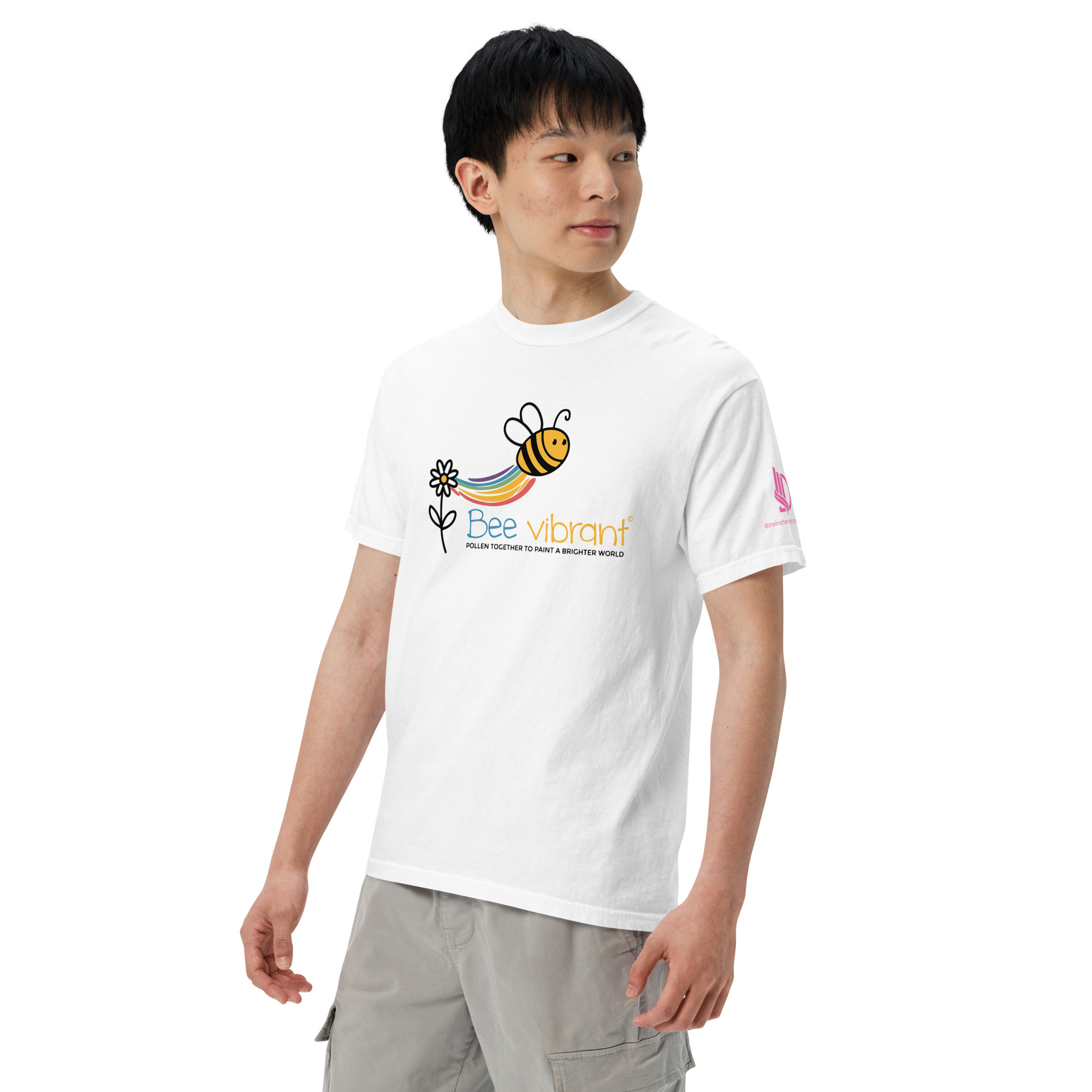 BEE VIBRANT • Unisex Vintage Washed Tee - Image 20