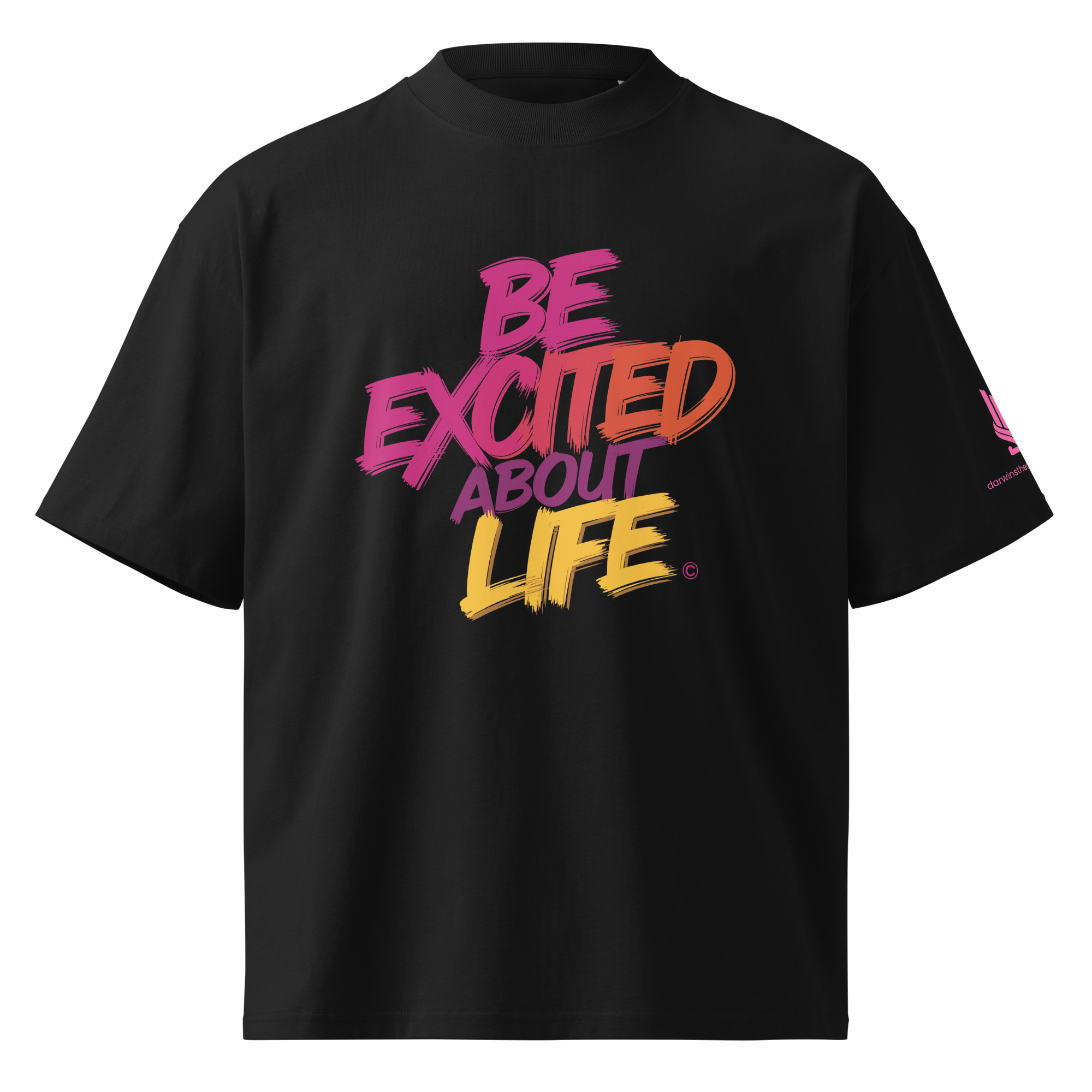 EXCITED ABOUT LIFE • Unisex Organic Oversized Stanley/Stella t-shirt - Image 10